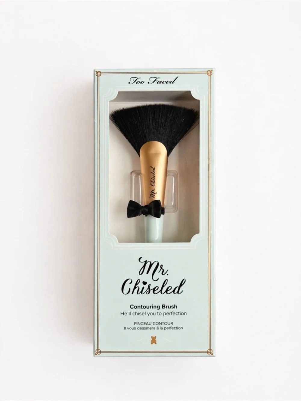 Too Faced Mr. Chiseled Contouring Brush Teddy Bear Hair NIB